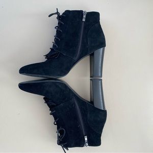 Tahari Black Suede Bootie
